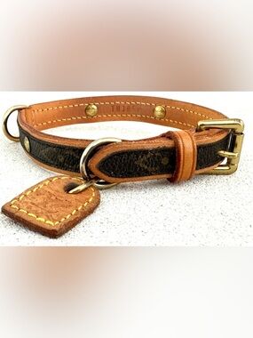 Louis Vuitton Baxter PM Monogram Dog Collar Small Made in France